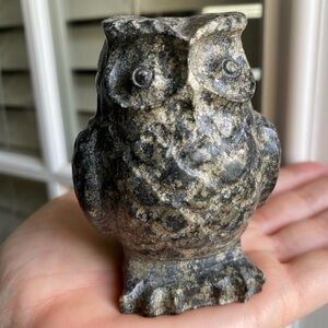 Pyrite Owl Sculpture